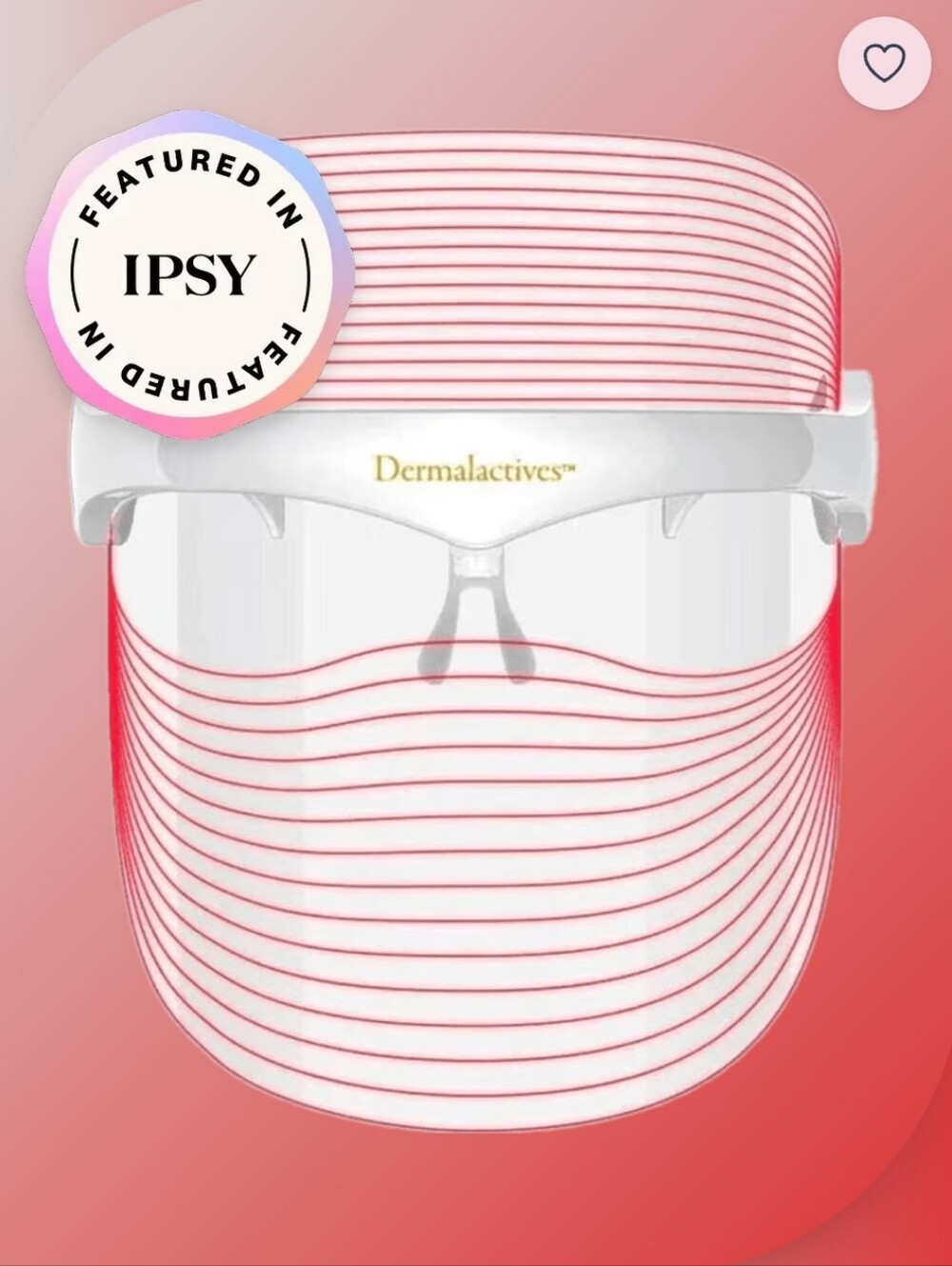 Dermalactives Clear Protective Face Shield - Pink Accent